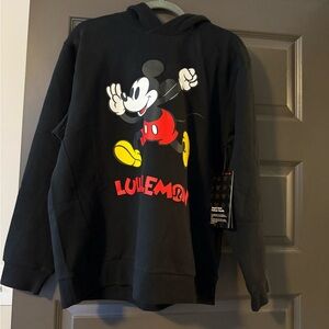 NWT - Lululemon Steady State Black Mickey Mouse Hoodie- size M